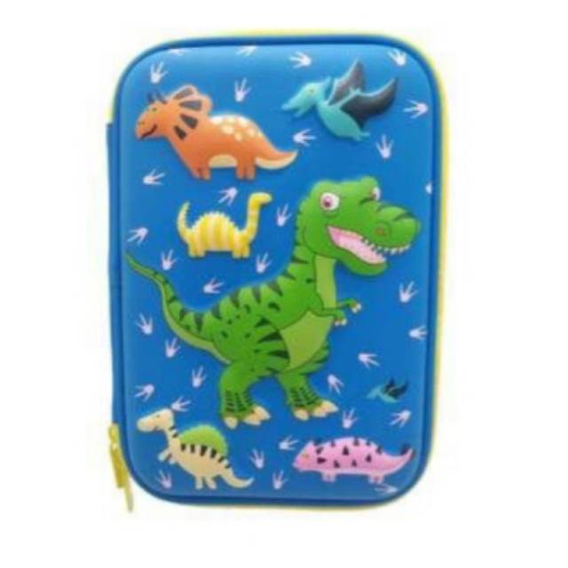 

Hardtop Pencilcase Dino Blue kotak Pensil