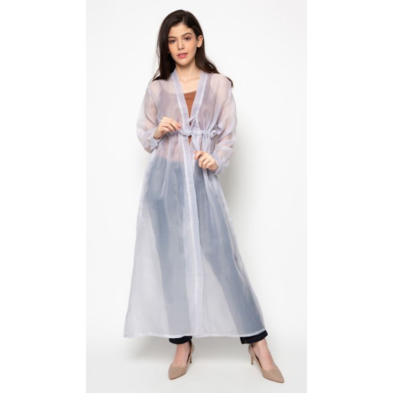 JULIET ORGANZA LONG OUTER - cardigan panjang bahan kain kaca