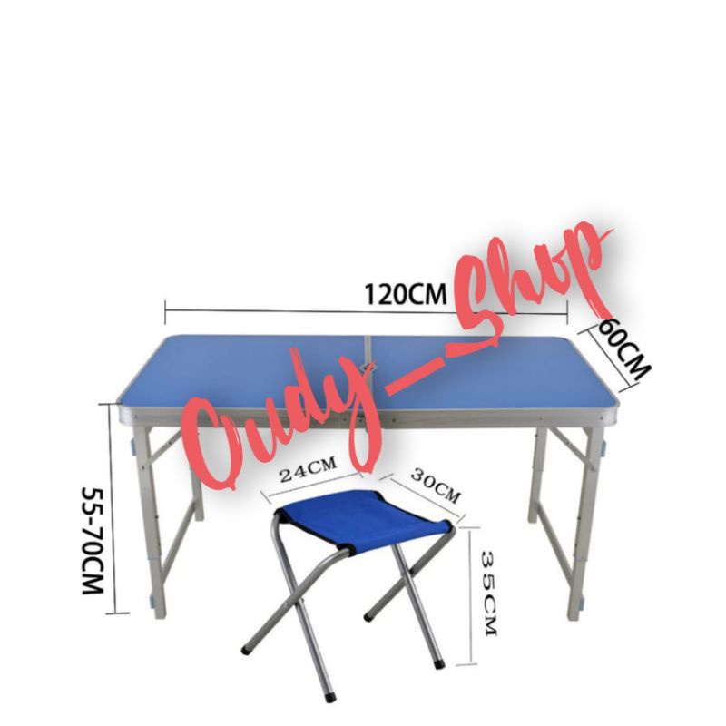 Meja Kursi Lipat Portable Table Chair Set Camping