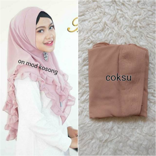 Hijab Jilbab Kerudung Instan Khimar Mini Aulia Rempel by Rizky Ananda