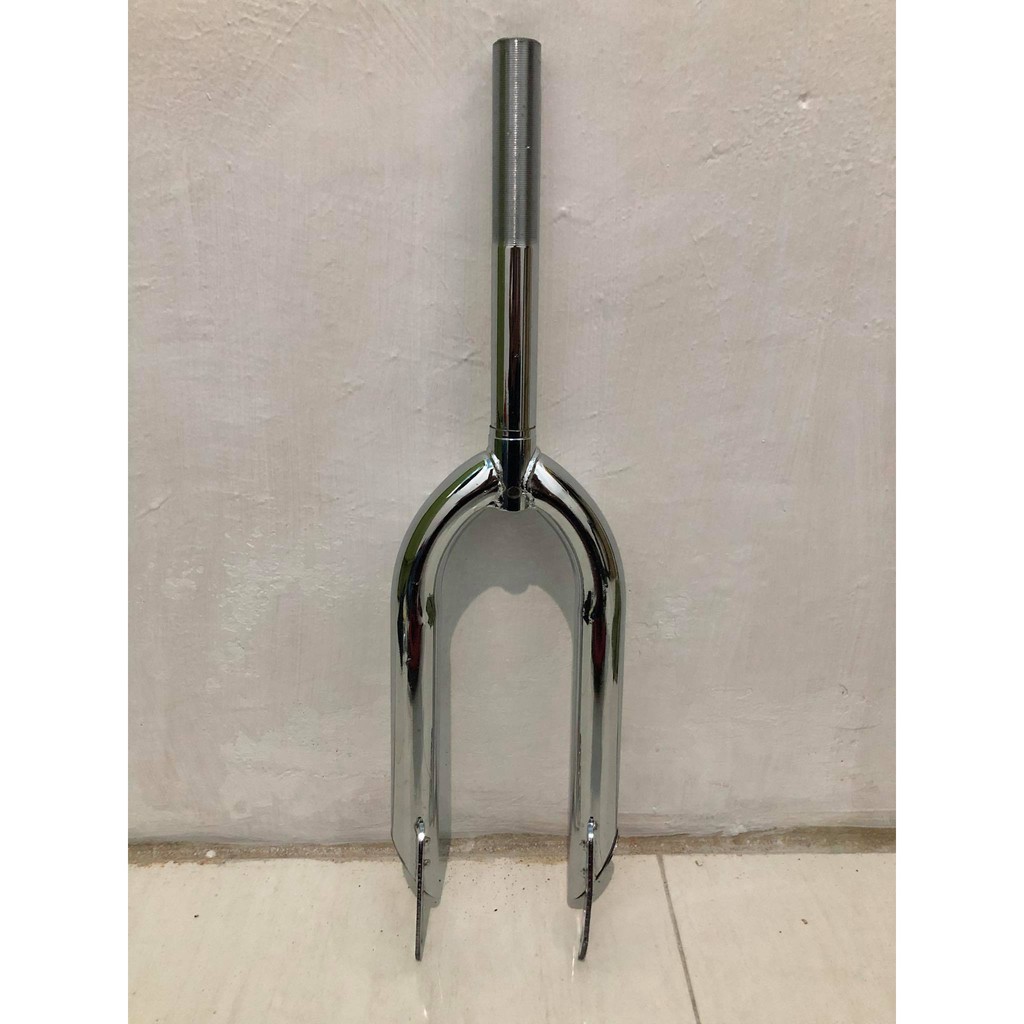 FORK GARPU DEPAN SEPEDA BMX / MINION / MINITREK 20 (ukuran ban 20) CHROME