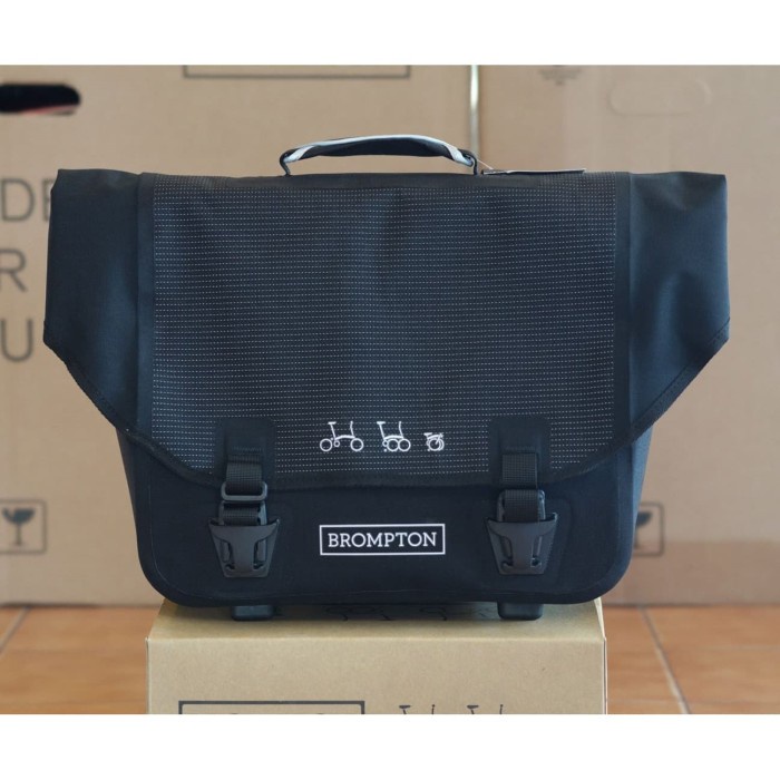 brompton o bag reflective black