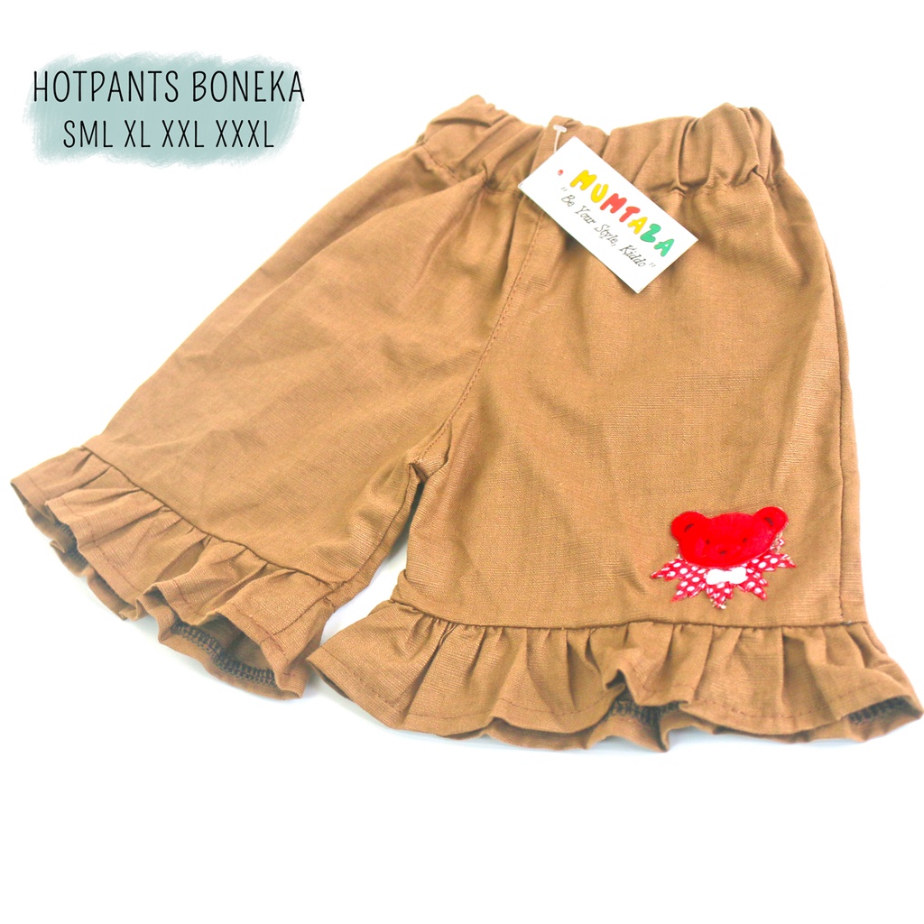 Hotpants boneka ruffle SML XL XXL I  Celana pendek Anak  I  Daily Pant