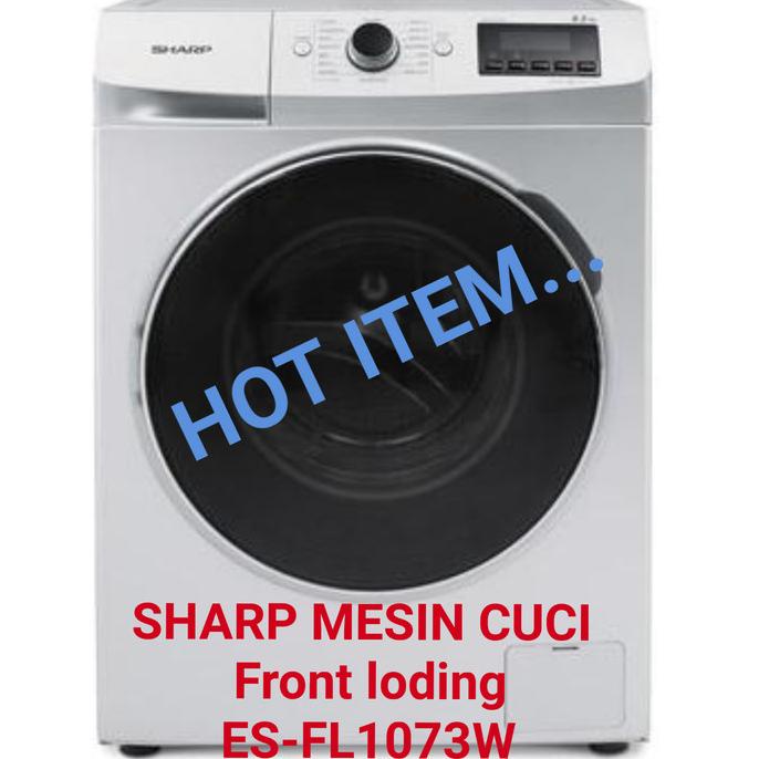 Mesin cuci sharp front loading ES-FL1073W
