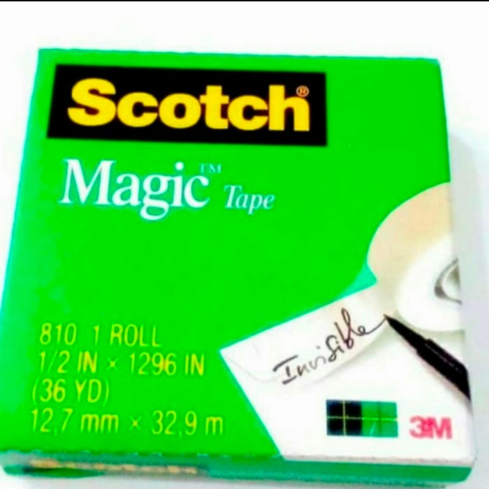 

SCOTCH MAGIC TAPE 1/2 IN X 36 YARD 3M 810