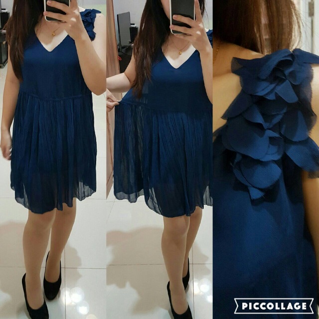 Dress biru dongker