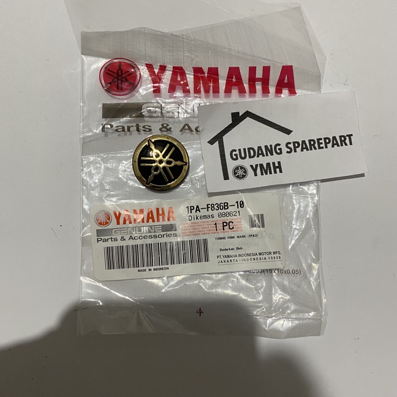 Emblem Garpu Tala Tuning Fork Logo Yamaha Kecil Gold R25 Vixion 1PA-F836B-10