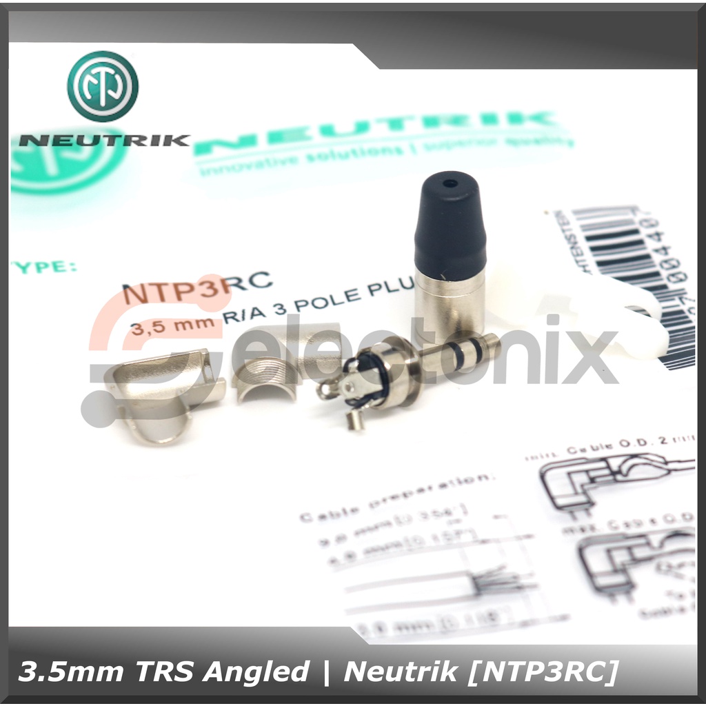 Jack Mini Stereo 3.5mm Angled | Neutrik [NTP3RC]