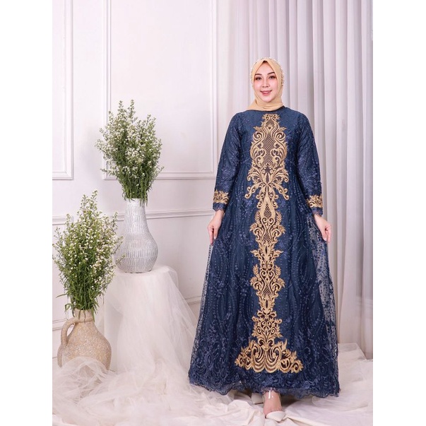 New Gamis Thalia Bordir Krancang Original PJ Butik