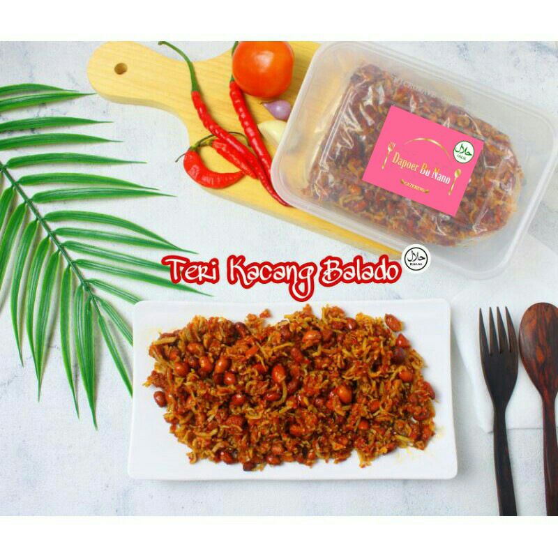 

Teri Kacang Balado 250gr Siap Makan // Teri Medan Balado.