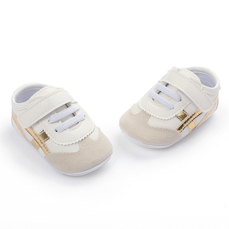 Sepatu Bayi Prewalker Perempuan Umur 0 - 12 Bulan Sepatu Sneakers Anak Bayi Perempuan Baby Prewaker Shoes Cewek Murah Umur 0 - 14 Bulan, umur 1 Tahun 0 - 6 Bulan Gold AK 06