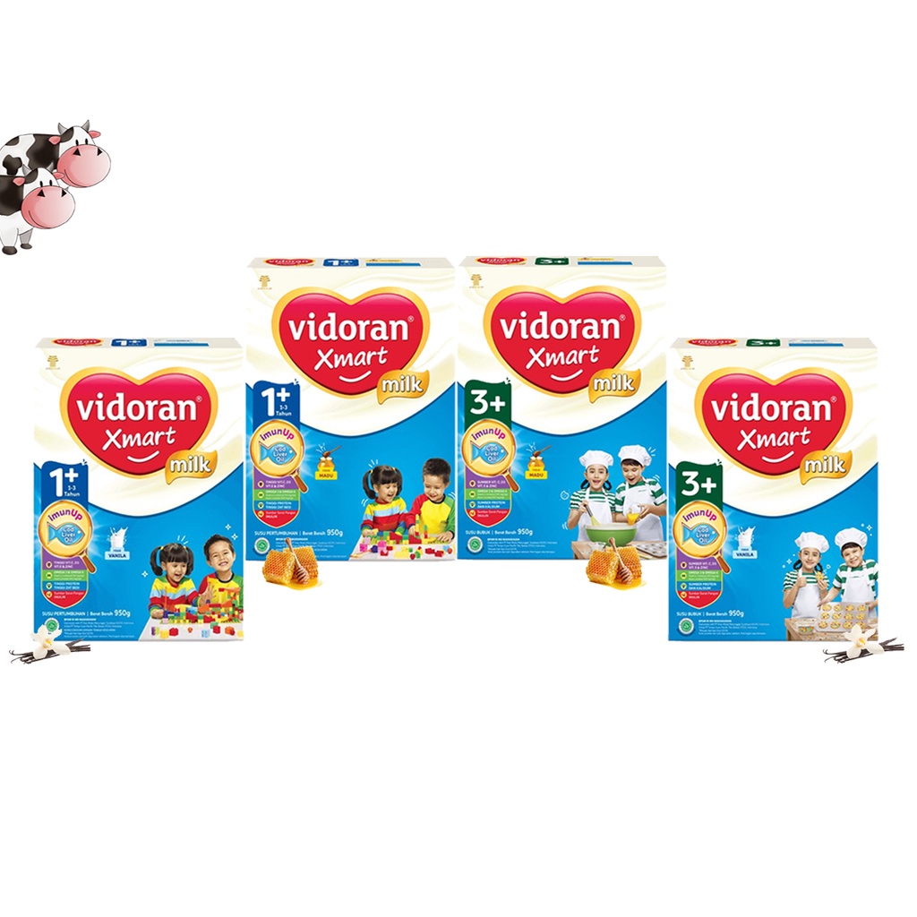 

Susu Vidoran Xmart 1+, 3+, 950gr