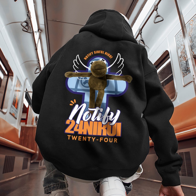 Jacket Sweater Hoodie Oversize Pria Korea Sweter Hody Big Size Laki Laki Switer Distro Keren Cowok S