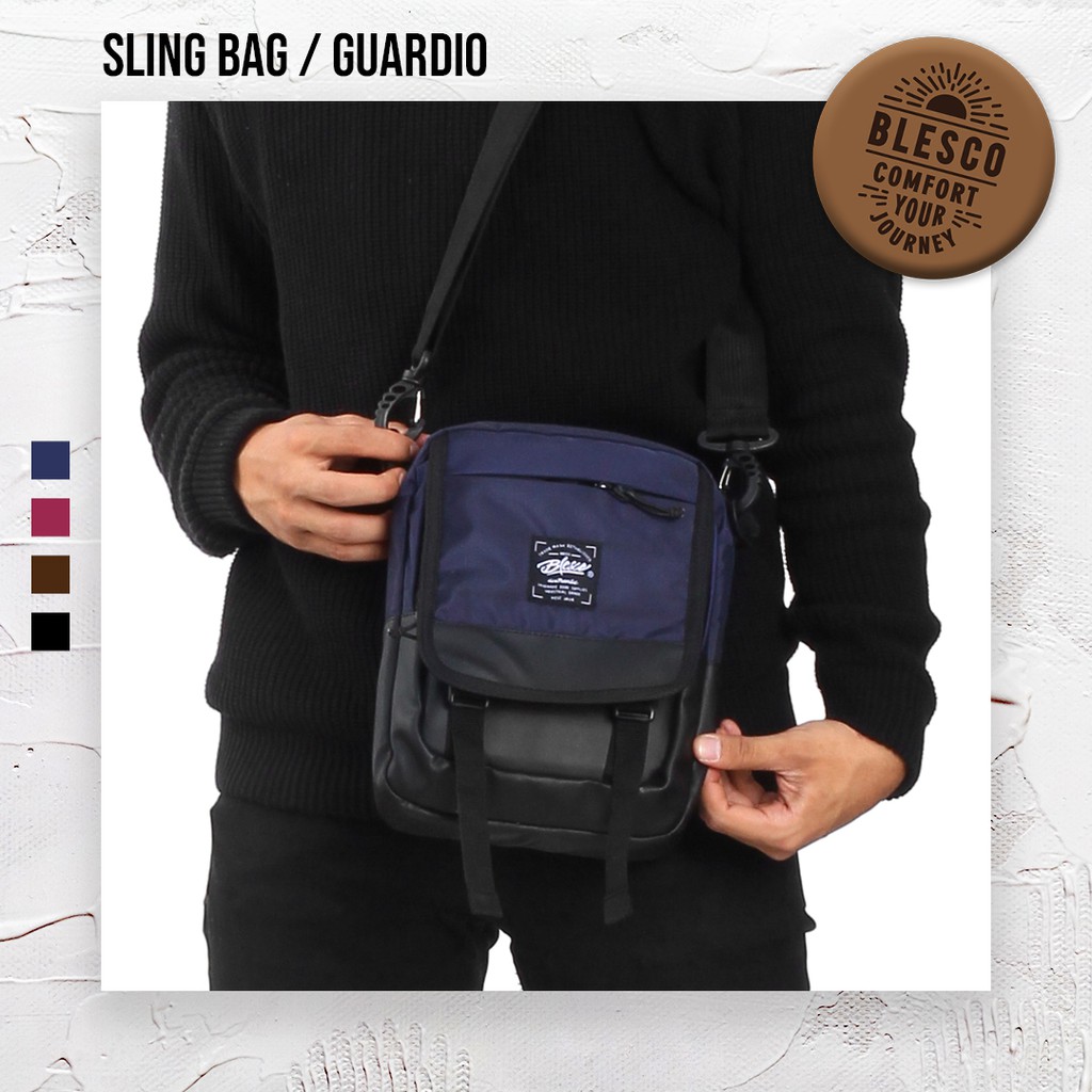 Tas Selempang Pria Milenial Trendy Navy - Blesco Guardio