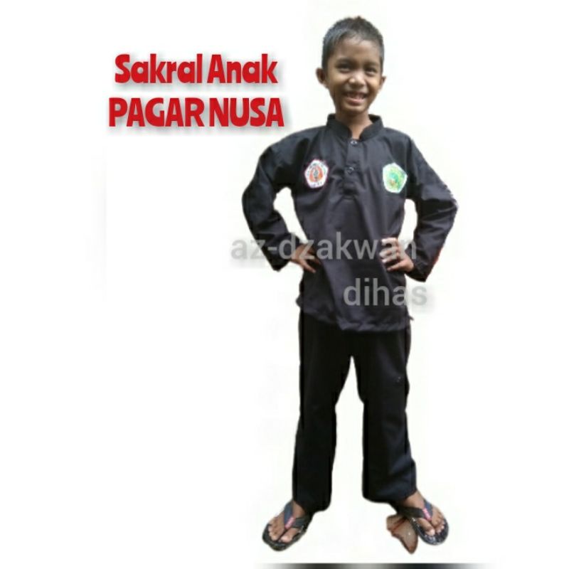 Baju Silat Pagar Nusa Anak Bahan Drill