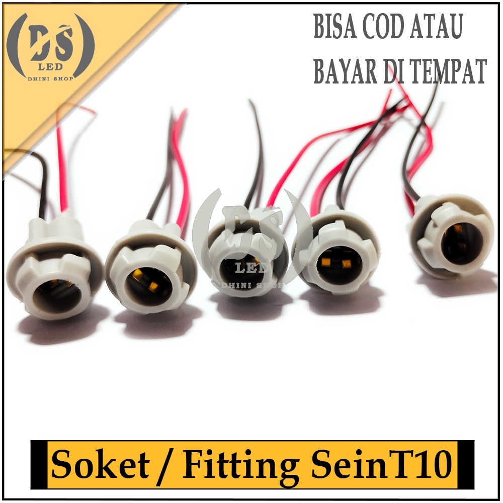 Soket Sein /  Soket Lampu senja / Fiting Sen colok / Soket T10