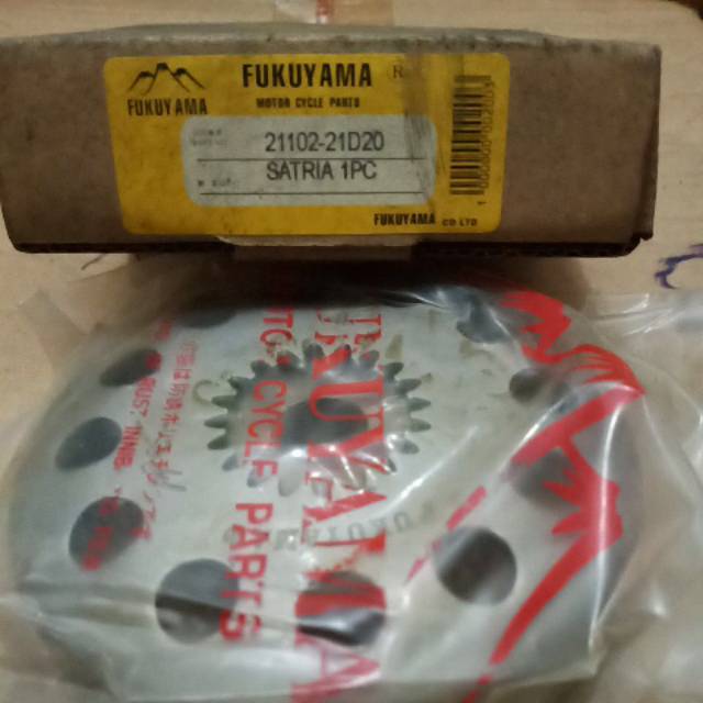 Rumah sepatu klos / mangkok sporket Satria 2T 5 speed merk Fukuyama