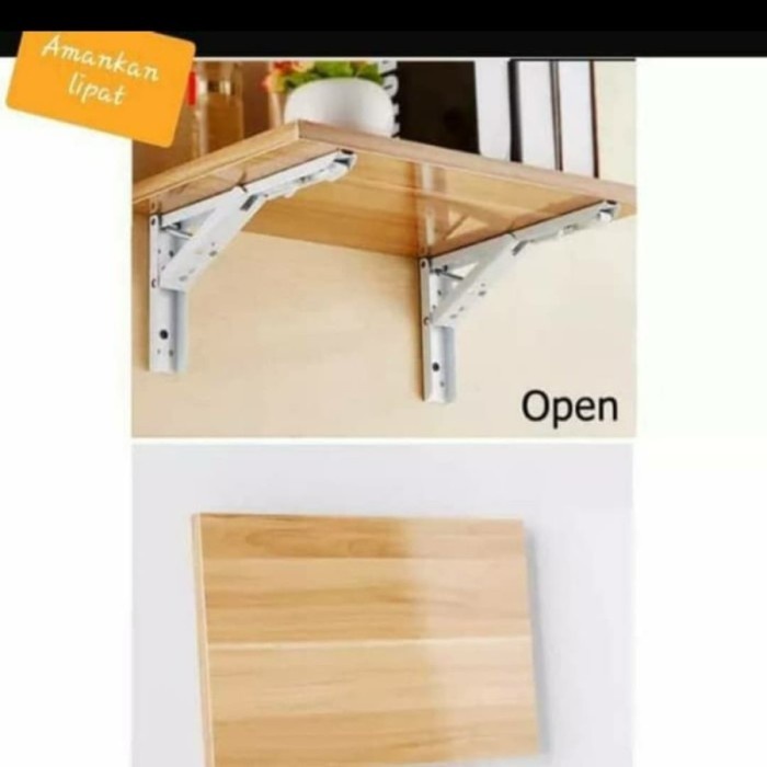 BAROKAH FOLDABLE TABLE laptop meja makan meja lampu hias lipat 60cm 30 cm