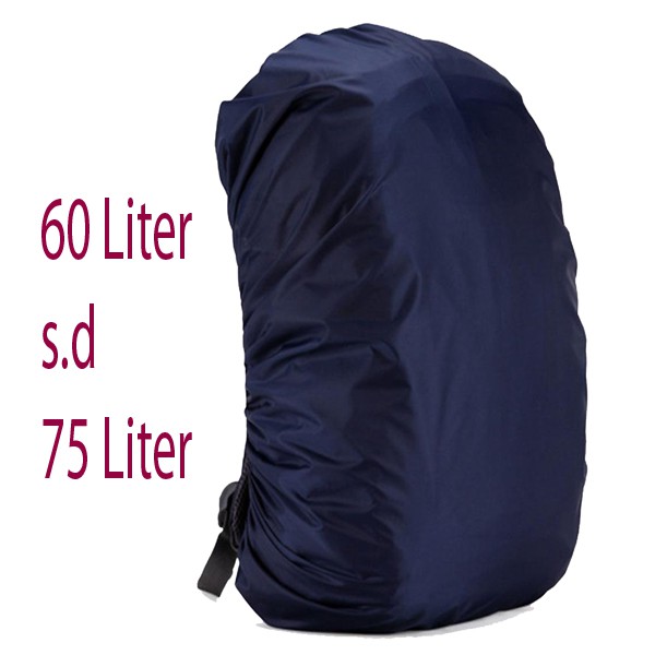 Bag Cover Rain Coat Outdoor Sarung Pelindung Tas Back Cover Jumbo - Hitam