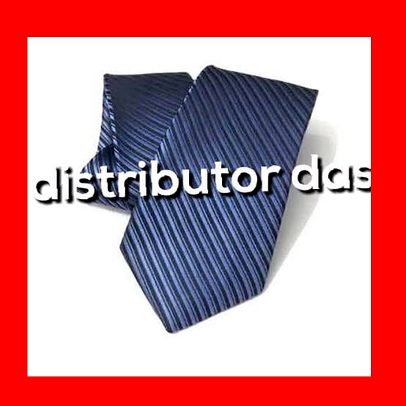 Dasi Panjang Motif Salur Tebal Warna Biru muda Grosir Distributor Dasi