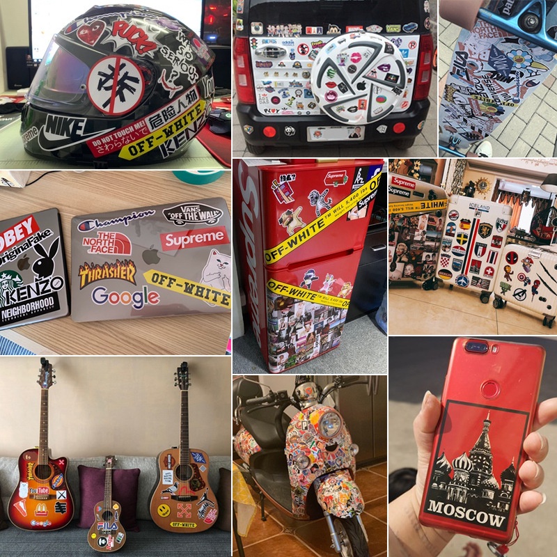 Zhang Meishi Fujia Jalan yang buruk grafiti stiker bagasi laptop car skateboard ponsel dekorasi stik