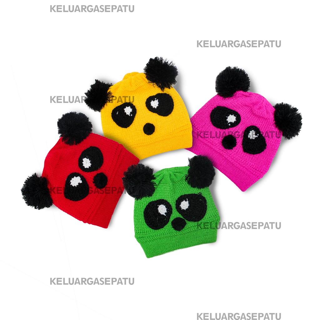 TOPI KUPLUK BAYI RAJUT TOPI BAYI LAKI LAKI KUPLUK BAYI PEREMPUAN KUPLUK BAYI RAJUT KUPLUK BAYI PANDA