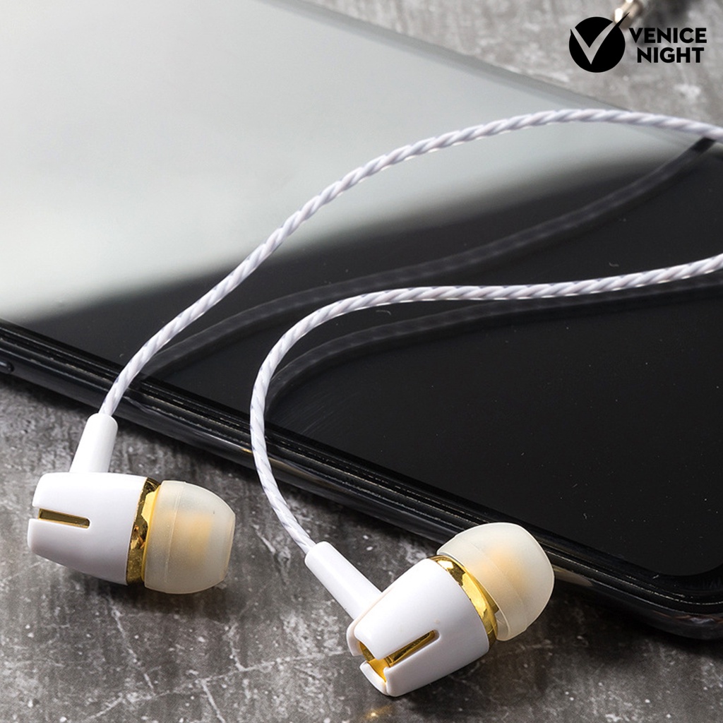 (VNEP) (Berkabel) 1 Set Headset Earphone in-ear Heavy Bass Dengan Mic Built-in Untuk Game