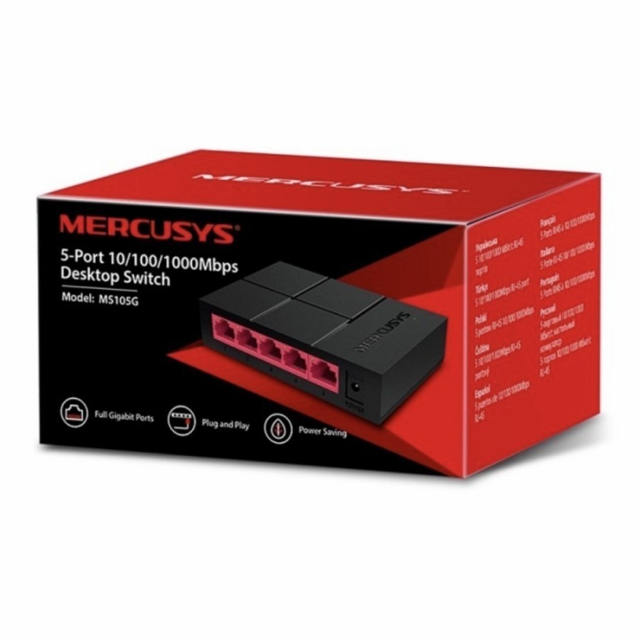 Mercusys MS105G Gigabit Switch Hub 5 Port