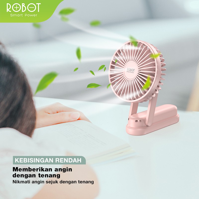 ROBOT RT-BF11 Portable Fan, Powerbank 2000mAh Mini Fan Kipas Angin Mini - Garansi 1 Tahun