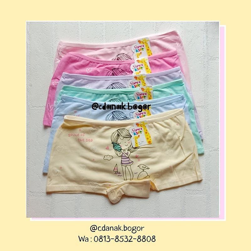 CD ANAK SOREX KIDS GIRL BOXER 1302