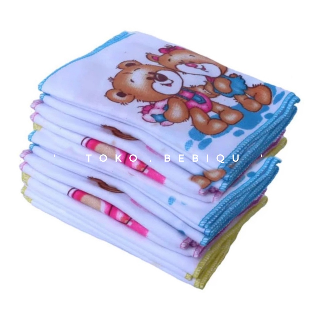 1 Lusin (12 pcs) Gurita Bayi Instan Rekat Putih Motif Grosir