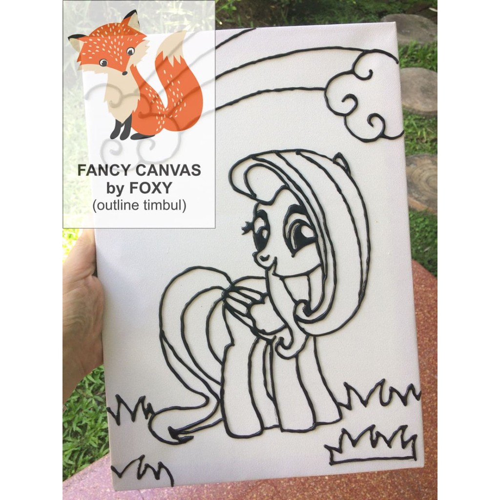 

UPDATE KANVAS LUKIS ANAK OUTLINE TIMBUL GAMBAR - LITTLE PONY 3 PERALATAN MELUKIS ANAK