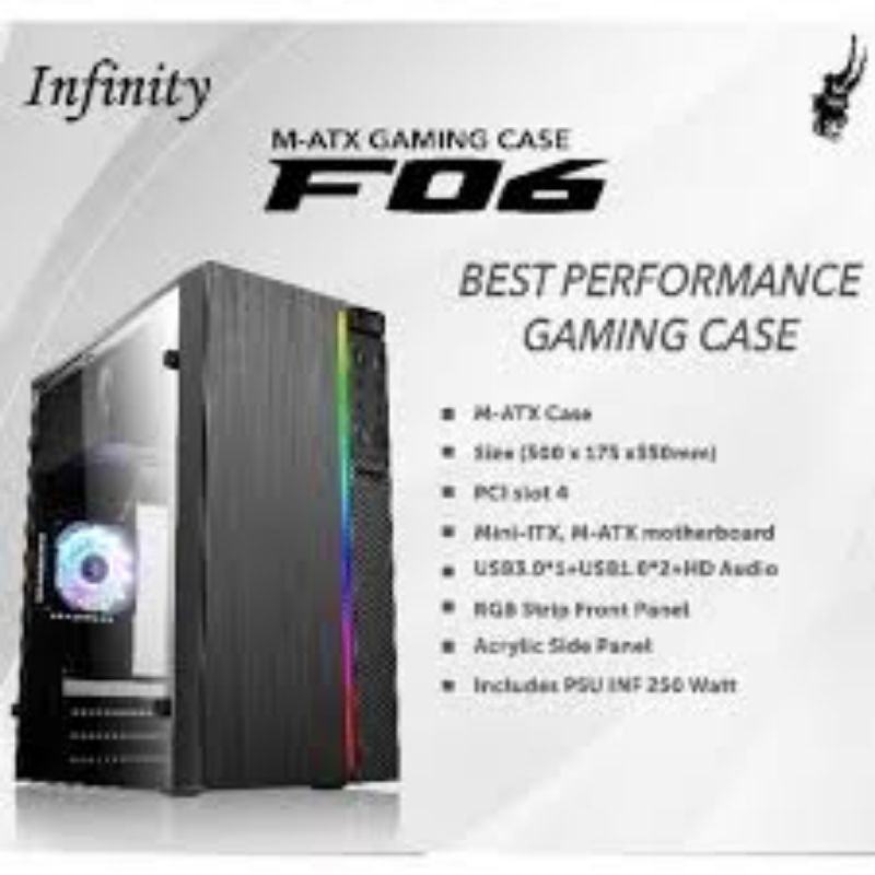 Pc Rakitan Core i5-11400 Gen 11 Ram 8gb ssd 120gb