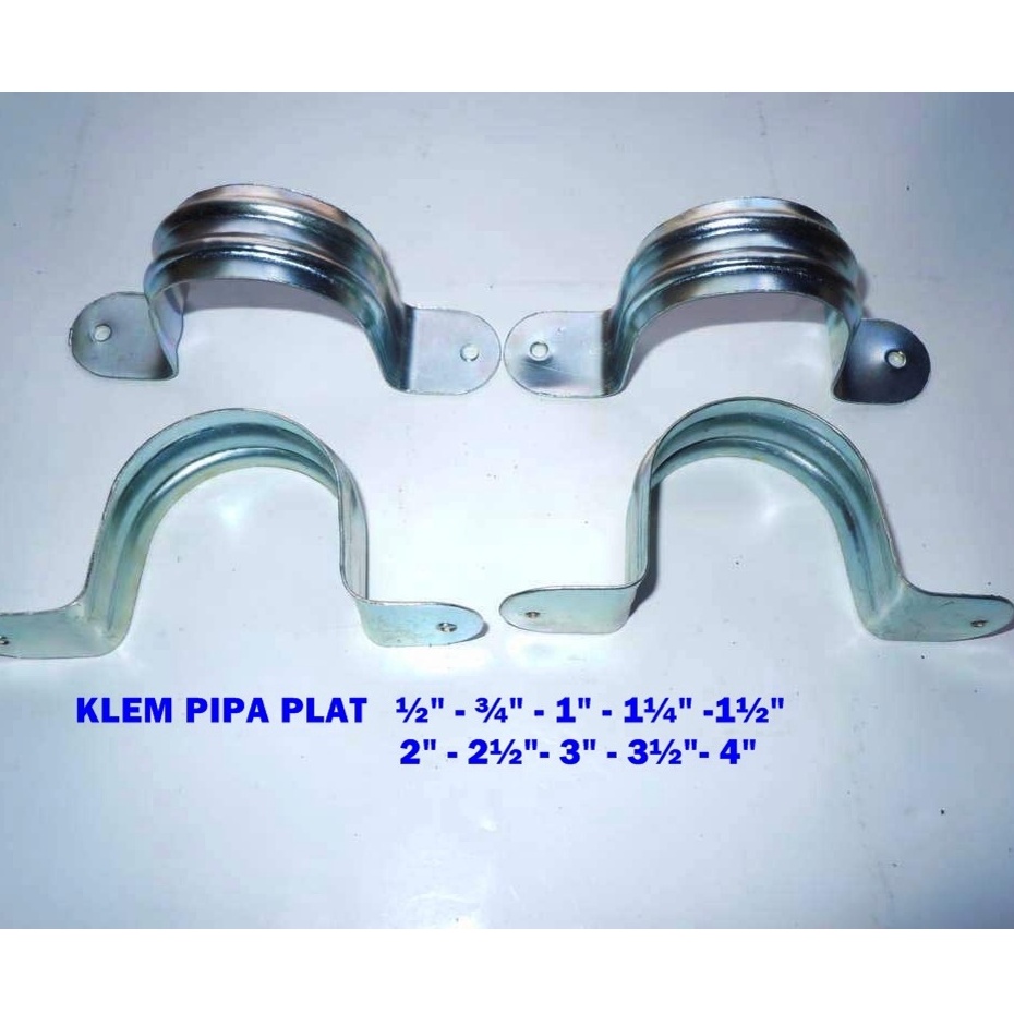 KLEM PIPA PLAT TERSEDIA BANYAK UKURAN/ KLEM PIPA PLAT/ PIPE CLAMP/Pipe clamp/Klem Pipa Plat / Clamp Pipa Pipe Paralon Besi / Klem Omega Galvanis/KLEM PIPA PARALON BERKUALITAS