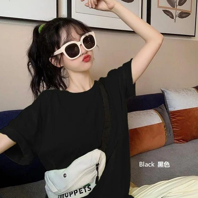 "RGL. 990469" Sweater Oversize Jaket Wanita BASBEL Crop Crewneck Pakaian Korean Style Unisex Sweatsh