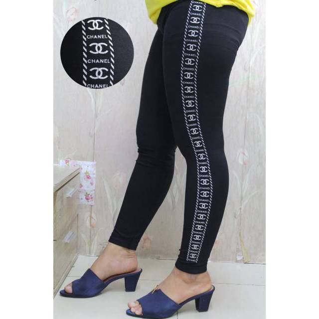 LEGGING IMPORT MURAH CHANEL NEW SILVER / LEGGING IMPORT TERMURAH