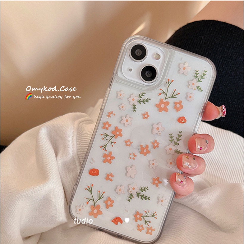 Soft Case Transparan Motif Bunga Untuk OPPO A5S A11K A12 A55 A15 A15S A5 A3S A16 A9 F11 A8 A31 A72 A9 A5 A52 Realme C15 C21 C25Y C21Y Reno 4t 6pro 7t