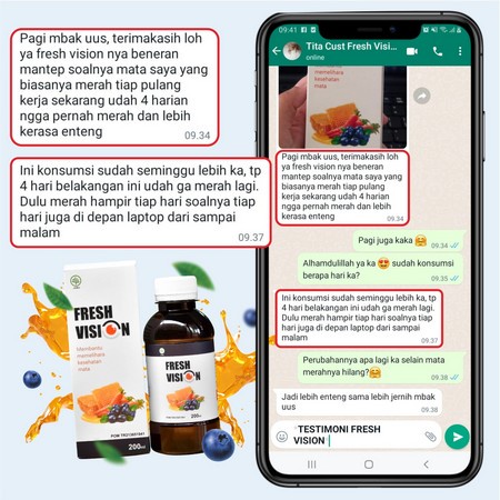 Fresh Vision Asli - Madu Suplemen Atasi Masalah Kesehatan Mata Perih Kering Glukoma Glaukoma Katarak Kurangi Mata Minus Mines Pandangan Buram Kabur