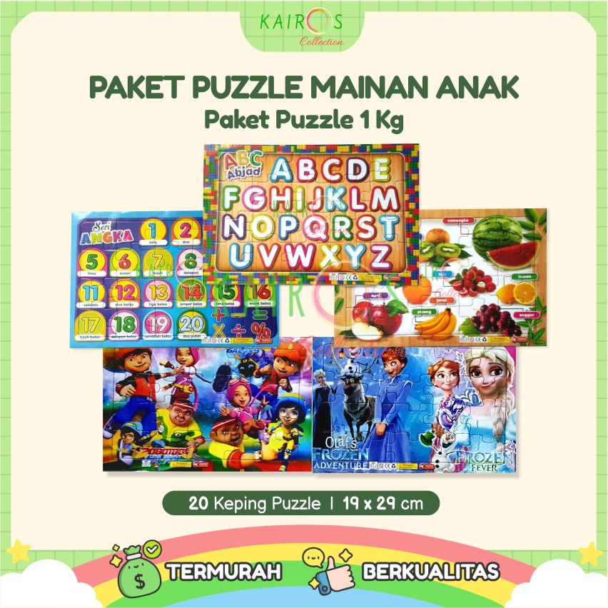 Paket Hemat Mainan Puzzle Anak 1 Kg