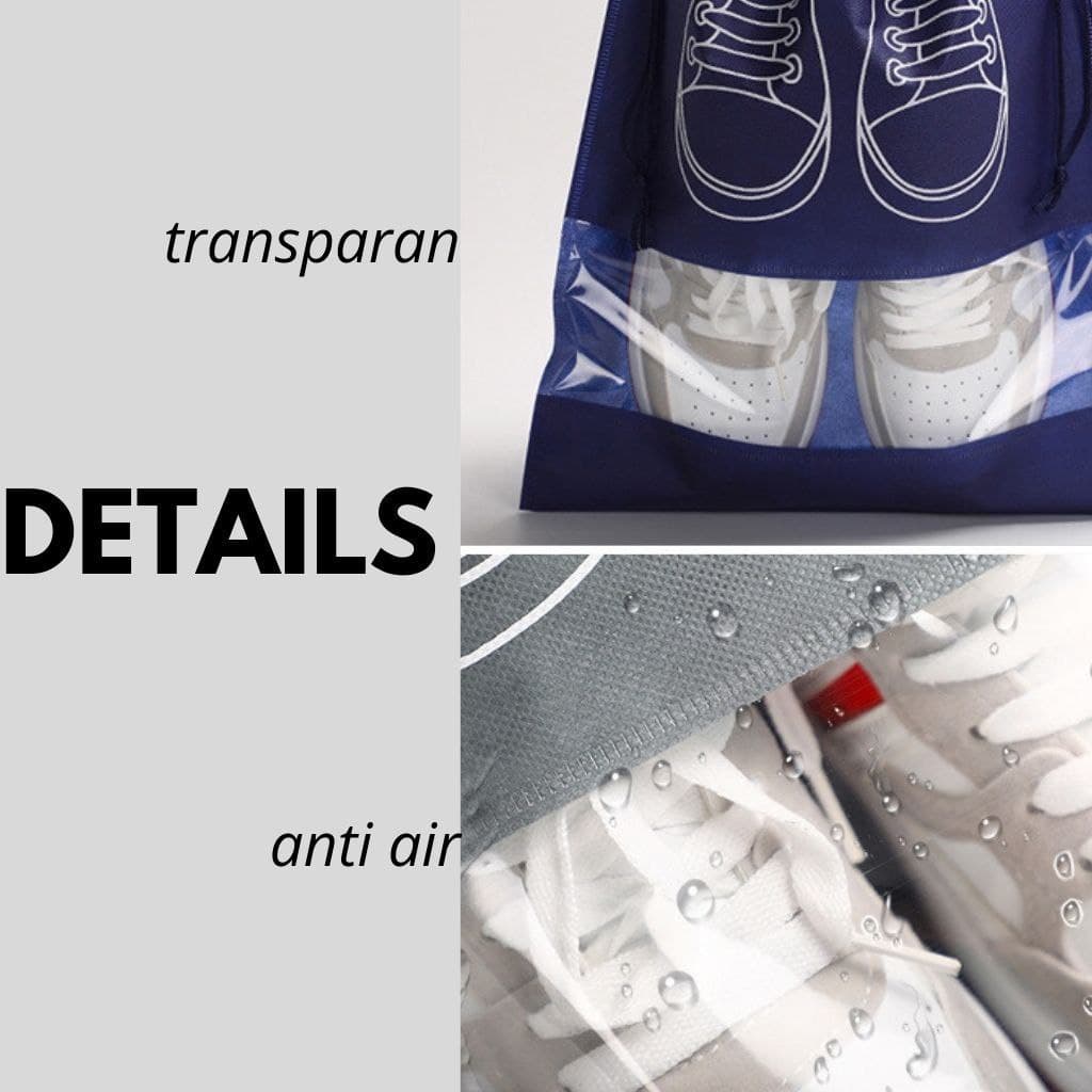 STORAGE BAG BISA UNTUK SIMPAN SNEAKERS SEPATU SANDAL SUPAYA PRODUKNYA BERSIH ANTI DEBU BAHAN KANVAS NON-WOVEN IMPORT TS15