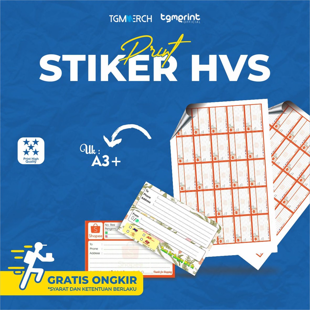 

TGM MERCH - Stiker HVS A3+