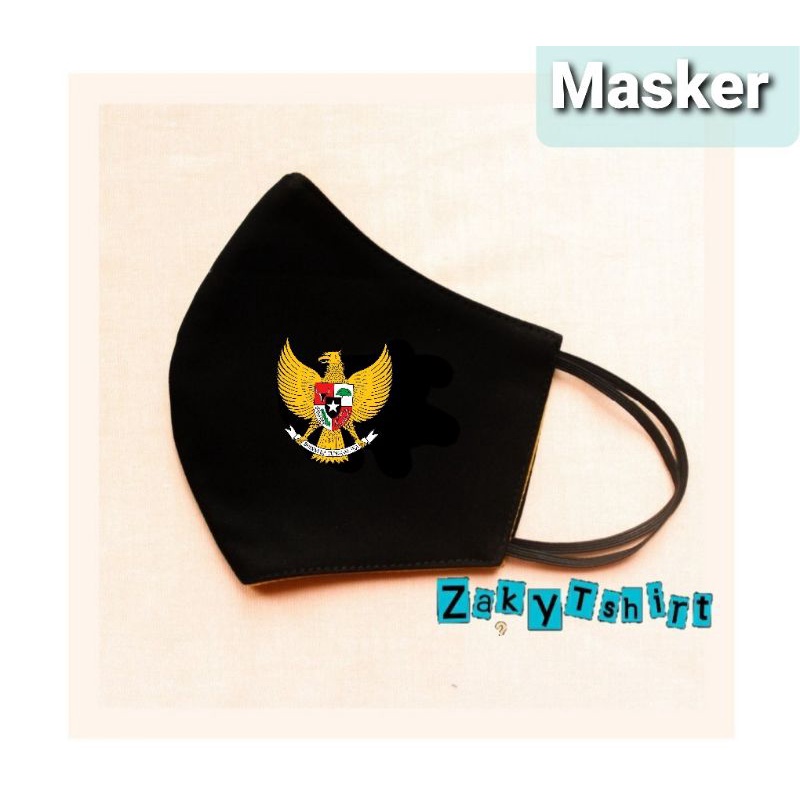 Masker Kain  earlop 2ply Garuda pancasila