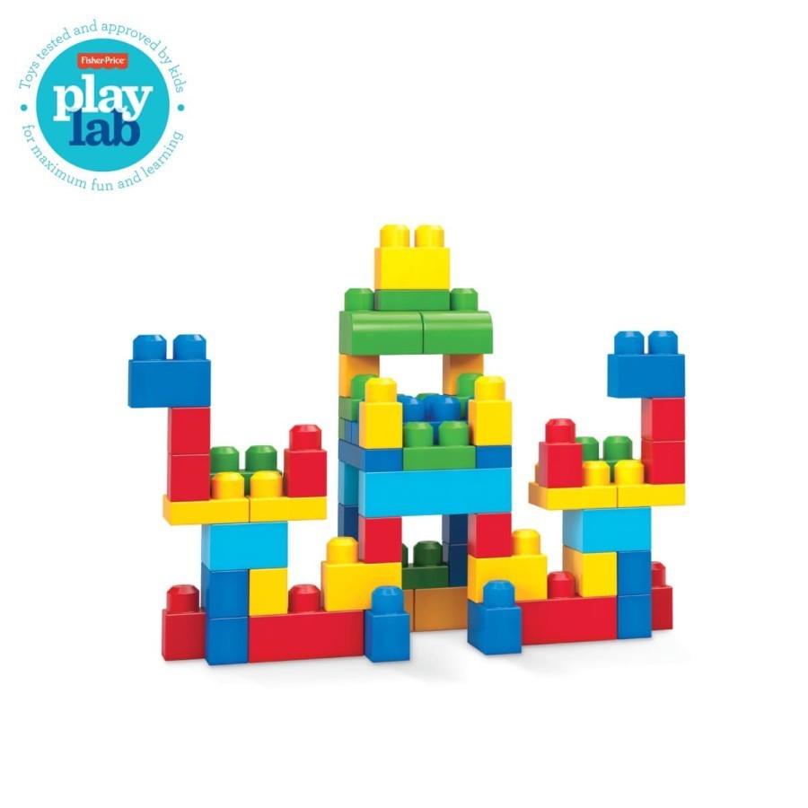 Fisher Price Mega Block Big Building Bag 60pcs