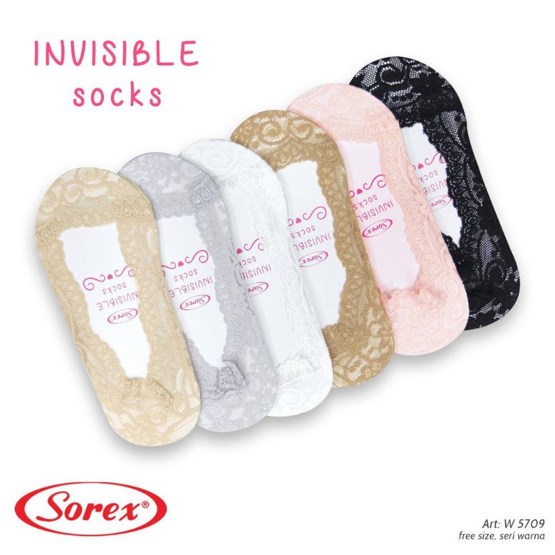 Sorex Ladies invisible Socks W5709 kaos kaki dibawah mata kaki