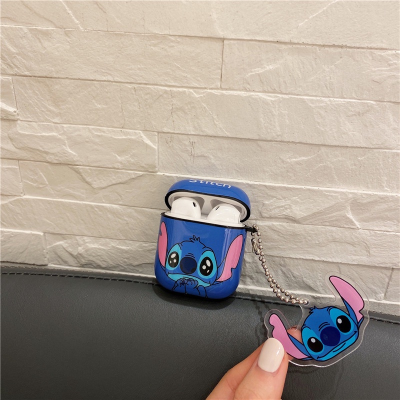 Stitch Casing Silikon Kompatibel Untuk Airpods1 2 3 pro Bluetooth Wireless earphone Case