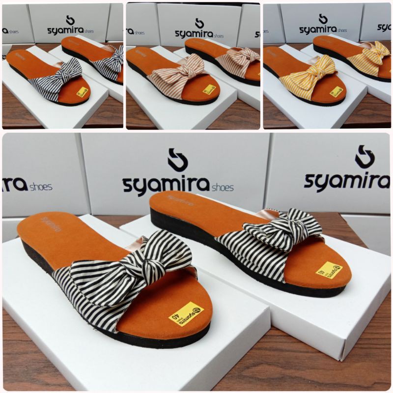  SYAMIRA QUEEN 03 STRIPE SANDAL  WANITA  DEWASA 