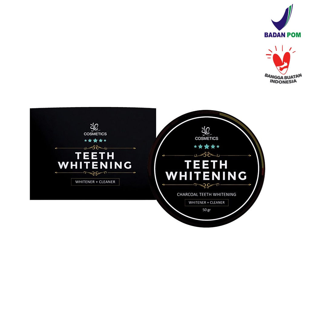 SYB Charcoal Teeth Whitening Powder Activated / Bubuk Arang Pemutih Gigi Alami  50gr