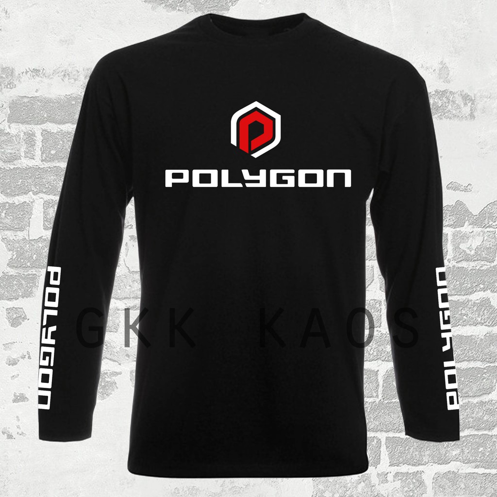 KAOS POLYGON GOWES LENGAN PANJANG KAOS BAJU PRIA WANITA
