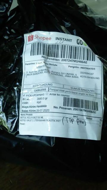 Botol Kale 1 Liter Gramasi 61 Gram Bahan Plastik Pet