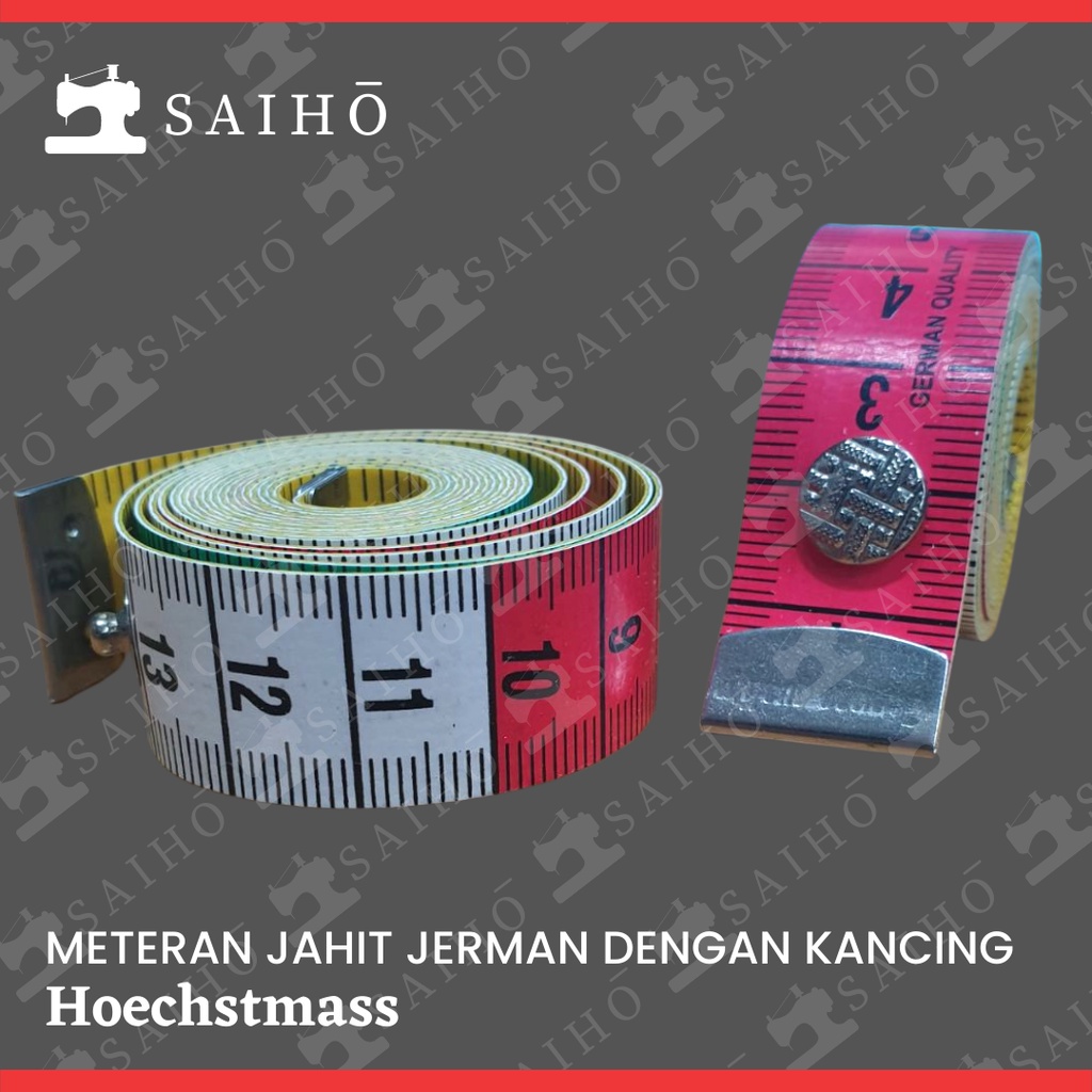 Hoechstmass Meteran Jahit / Meteran Kancing GERMANY QUALITY Tipe R59208 | 150 cm